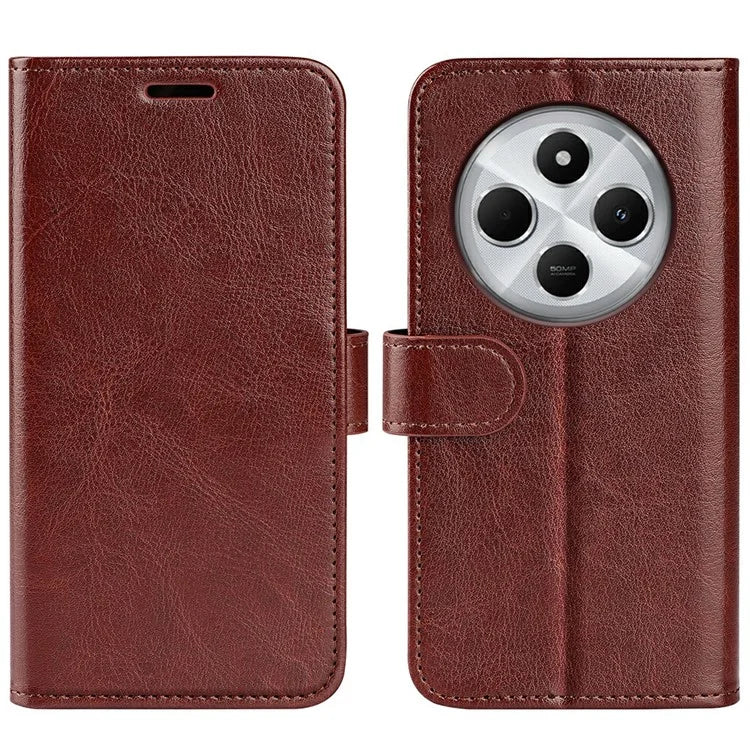 For Xiaomi Redmi 14C 4G Wallet Case Crazy Horse Texture Stand Leather Phone Cover