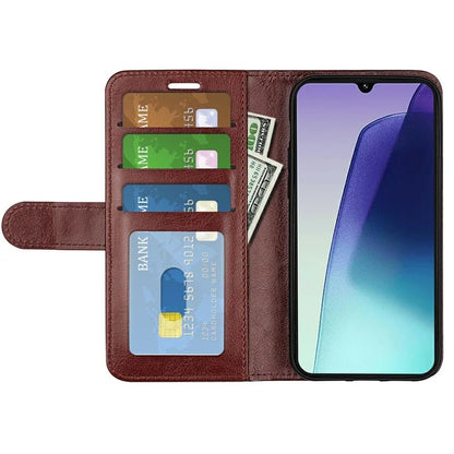 For Xiaomi Redmi 14C 4G Wallet Case Crazy Horse Texture Stand Leather Phone Cover