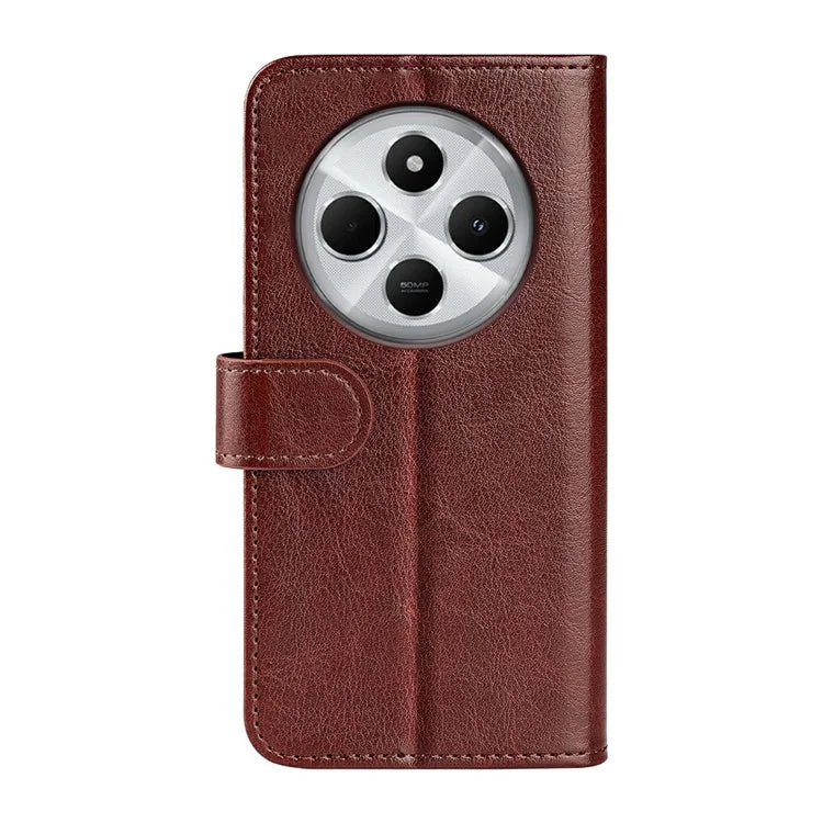 For Xiaomi Redmi 14C 4G Wallet Case Crazy Horse Texture Stand Leather Phone Cover