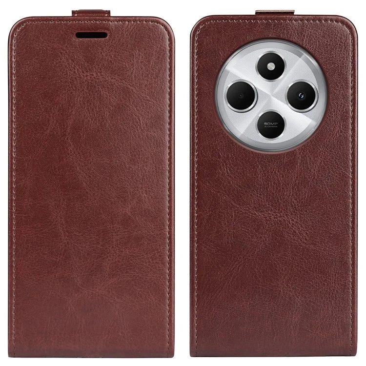 For Xiaomi Redmi 14C 4G Case with Card Slots Vertical Flip Leather Phone Cover
