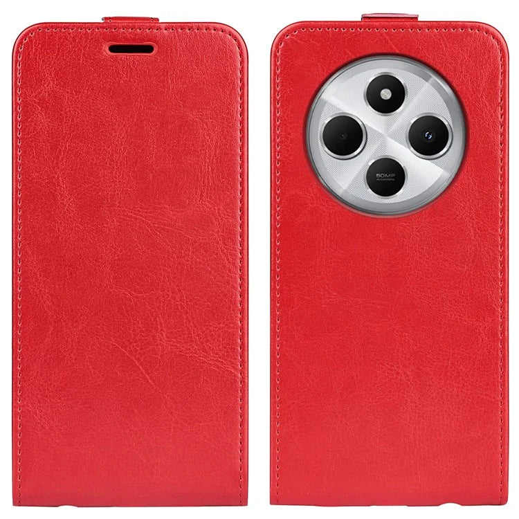 For Xiaomi Redmi 14C 4G Case with Card Slots Vertical Flip Leather Phone Cover