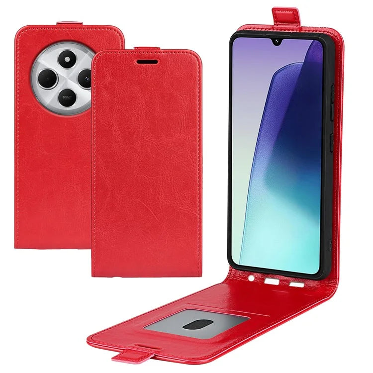 For Xiaomi Redmi 14C 4G Case with Card Slots Vertical Flip Leather Phone Cover