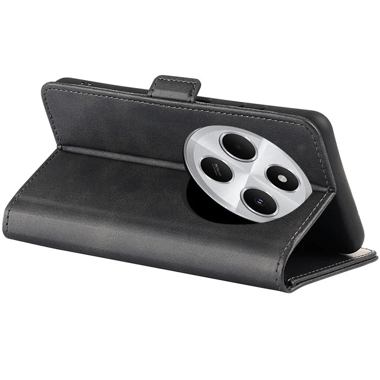 For Xiaomi Redmi 14C 4G Stand Case Calf Texture Leather Wallet Phone Cover