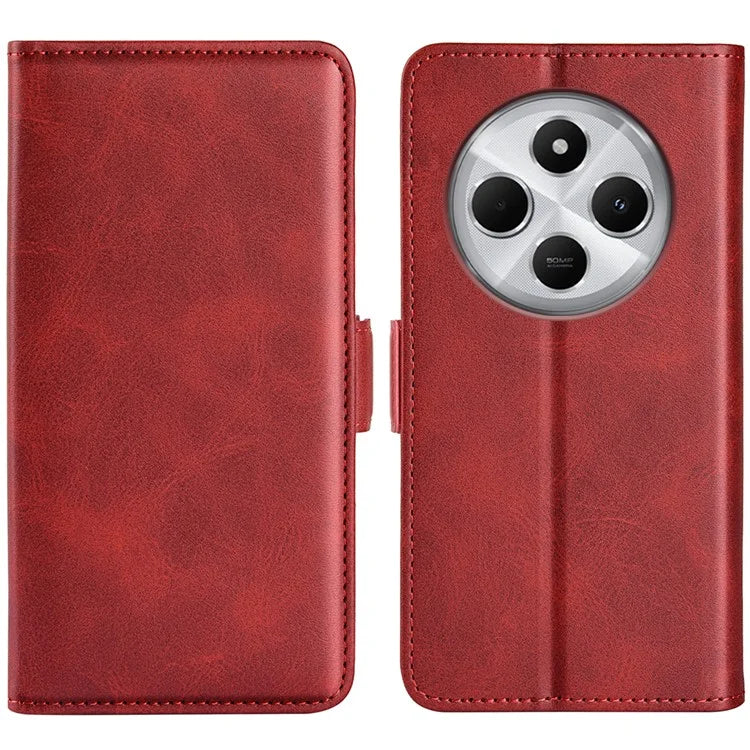 For Xiaomi Redmi 14C 4G Stand Case Calf Texture Leather Wallet Phone Cover