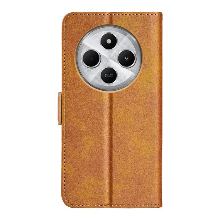 For Xiaomi Redmi 14C 4G Stand Case Calf Texture Leather Wallet Phone Cover