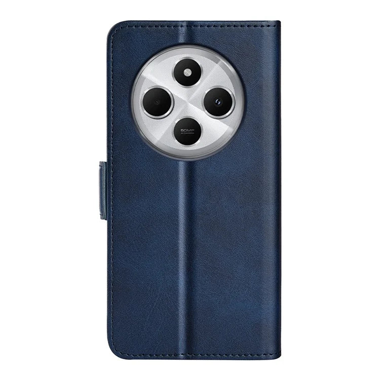 For Xiaomi Redmi 14C 4G Stand Case Calf Texture Leather Wallet Phone Cover