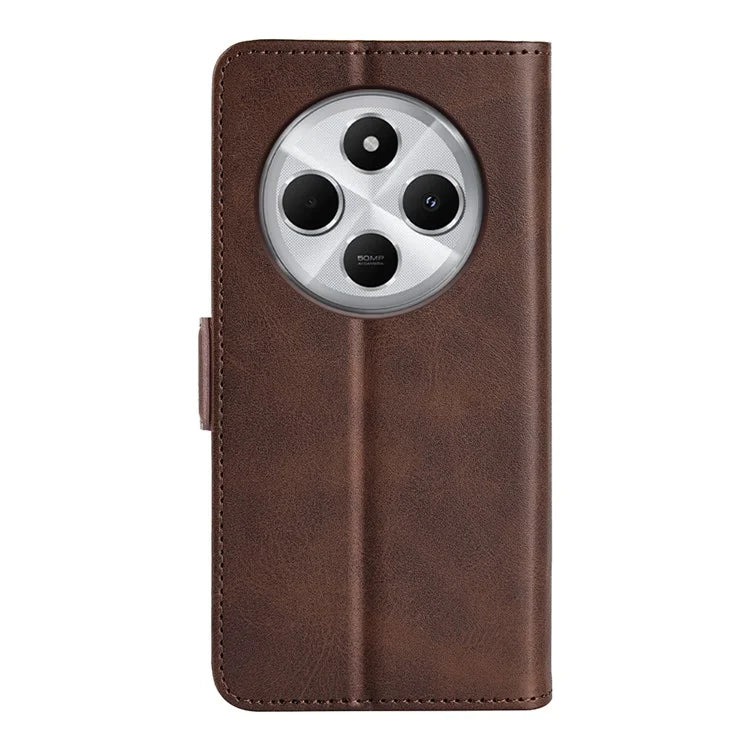 For Xiaomi Redmi 14C 4G Stand Case Calf Texture Leather Wallet Phone Cover