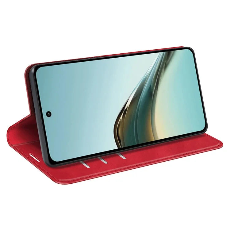 For Realme 13 Pro 5G Case Skin-Touch Leather Wallet Phone Cover