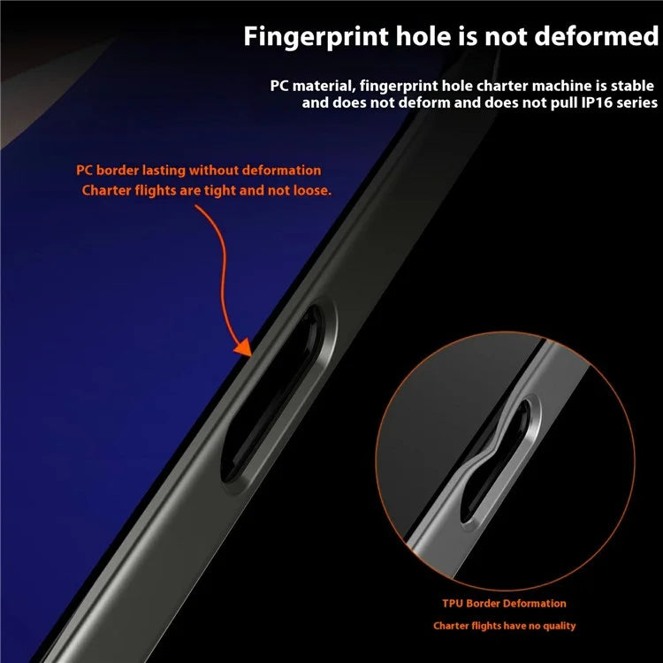 GKK For iPhone 16 Pro Max Case Skin-Touch PU Leather Covered Anti-Drop PC Phone Cover