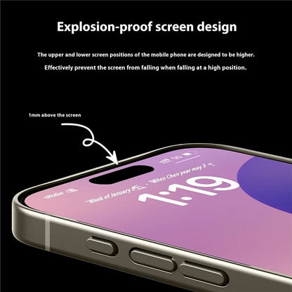 GKK For iPhone 16 Pro Max Case Skin-Touch PU Leather Covered Anti-Drop PC Phone Cover