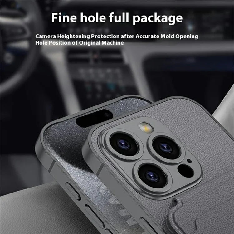 GKK For iPhone 16 Pro Max Case Compatible with MagSafe PU+PC Phone Shell with Card Holder Kickstand