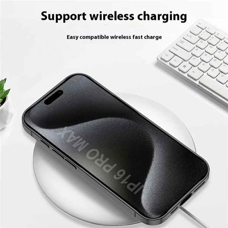 GKK For iPhone 16 Pro Max Case Compatible with MagSafe PU+PC Phone Shell with Card Holder Kickstand