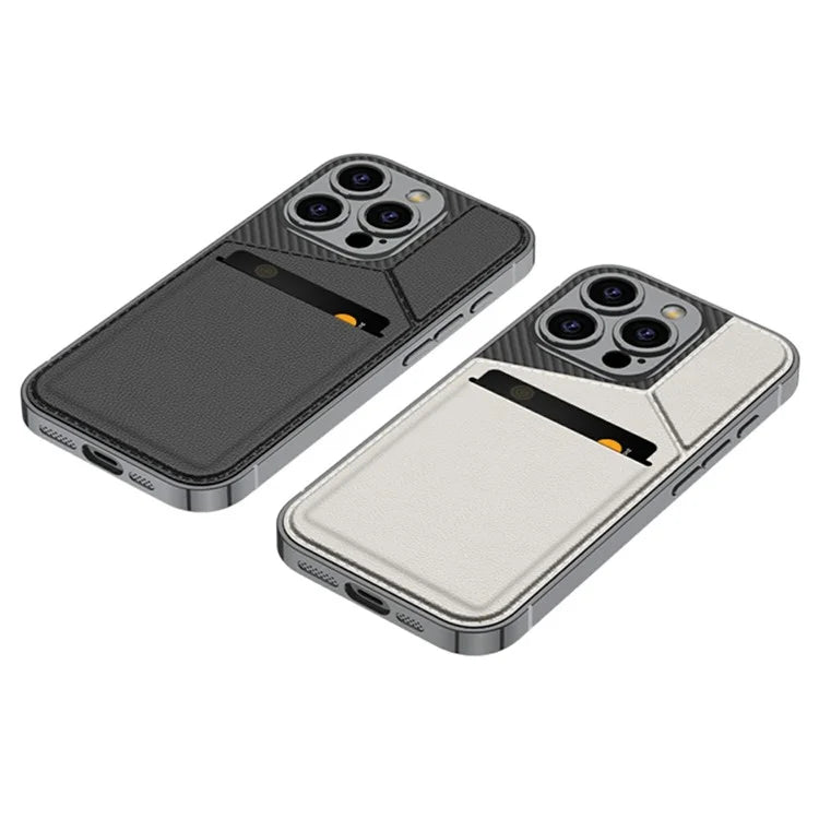 GKK For iPhone 16 Pro Max Case Shockproof TPU+PC+PU Phone Shell with Card Holder Kickstand