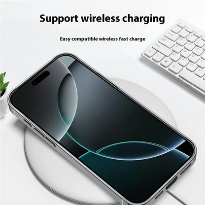 GKK For iPhone 16 Pro Max Case Compatible with MagSafe Anti-Scratch PC+TPU+PU Phone Cover