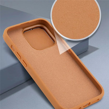 GKK For iPhone 16 Pro Max Case PU Leather Covered PC Phone Shell with Lens Guard Kickstand