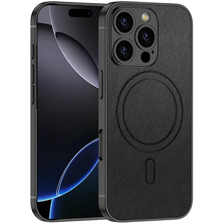 GKK For iPhone 16 Pro Max Case Compatible with MagSafe Skin-Touch Shockproof PU+PC Phone Cover