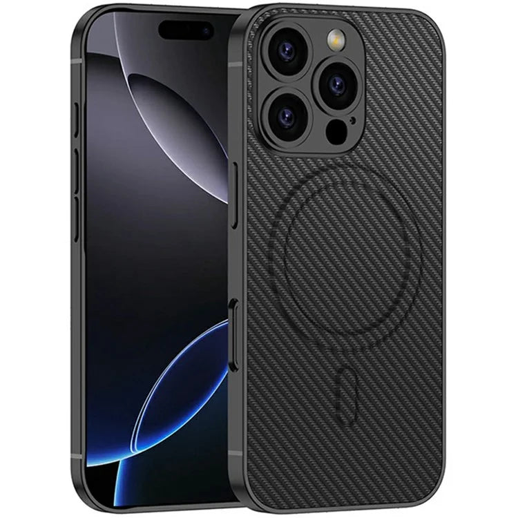 GKK For iPhone 16 Pro Max Case Compatible with MagSafe Skin-Touch Shockproof PU+PC Phone Cover