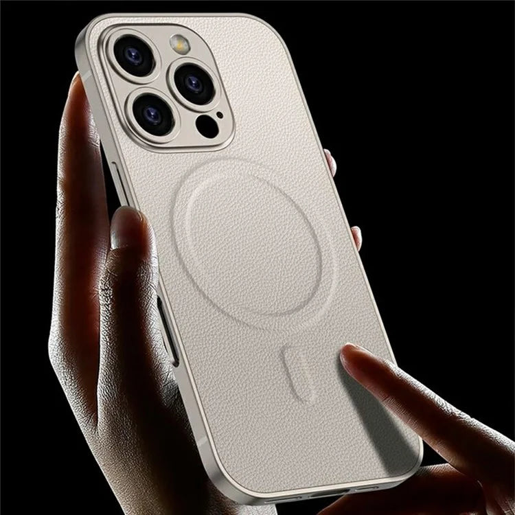 GKK For iPhone 16 Pro Max Case Compatible with MagSafe Skin-Touch Shockproof PU+PC Phone Cover