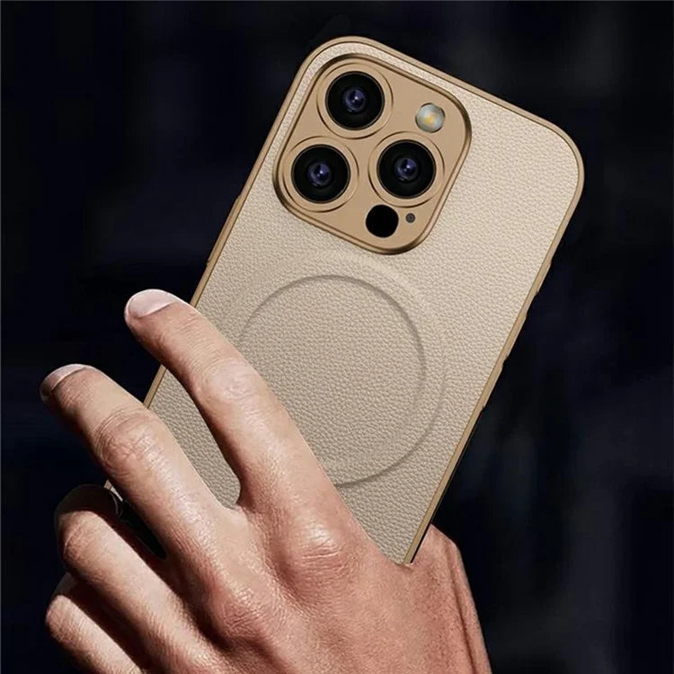 GKK For iPhone 16 Pro Max Case Compatible with MagSafe Skin-Touch Shockproof PU+PC Phone Cover