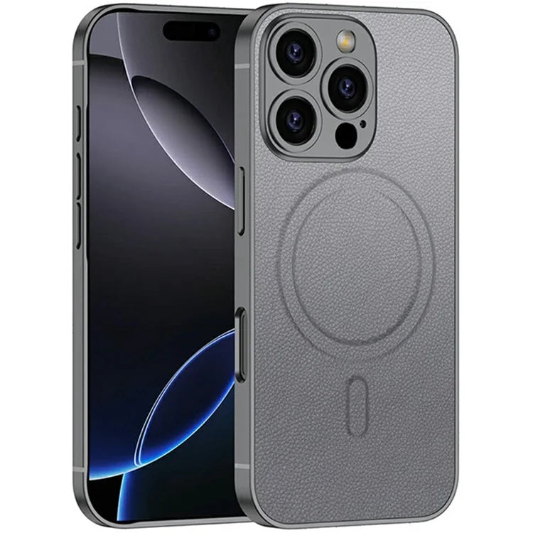 GKK For iPhone 16 Pro Max Case Compatible with MagSafe Skin-Touch Shockproof PU+PC Phone Cover