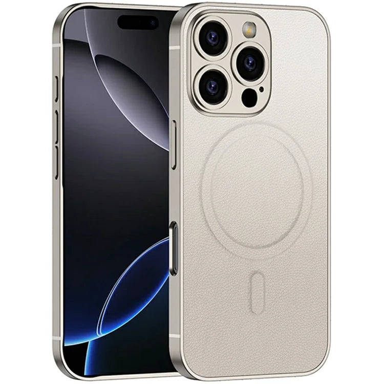 GKK For iPhone 16 Pro Max Case Compatible with MagSafe Skin-Touch Shockproof PU+PC Phone Cover