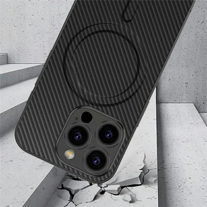 GKK For iPhone 16 Pro Max Case Compatible with MagSafe Skin-Touch Shockproof PU+PC Phone Cover