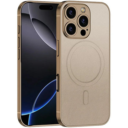 GKK For iPhone 16 Pro Max Case Compatible with MagSafe Skin-Touch Shockproof PU+PC Phone Cover