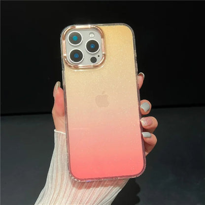 For iPhone 16 Pro Case Dual Color Gradient Soft TPU Phone Case
