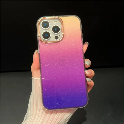 For iPhone 16 Pro Case Dual Color Gradient Soft TPU Phone Case