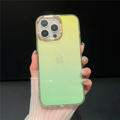 For iPhone 16 Pro Case Dual Color Gradient Soft TPU Phone Case