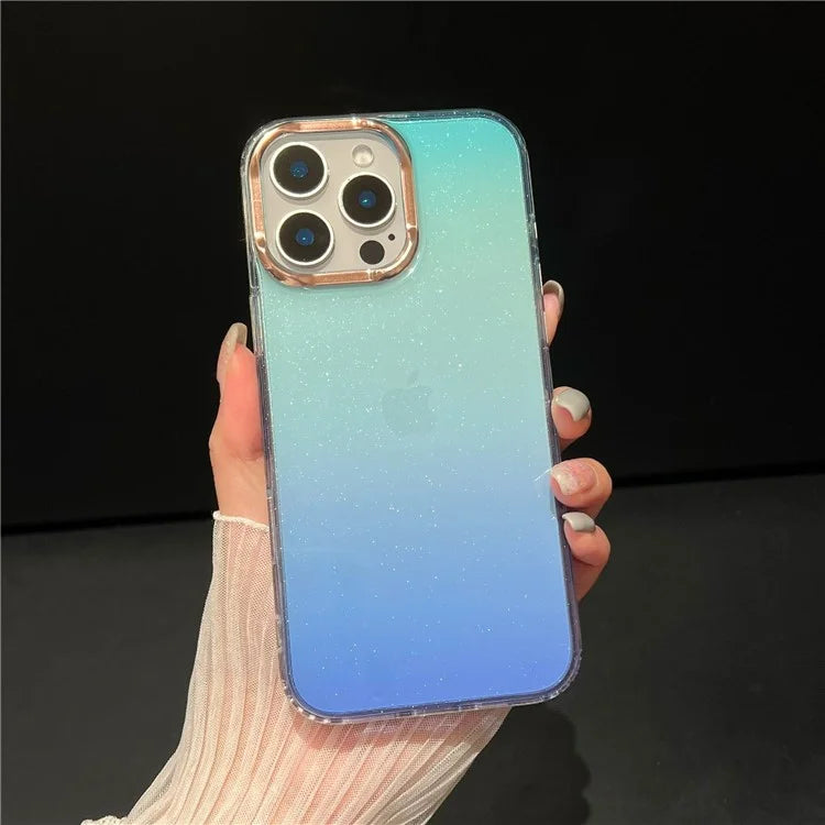 For iPhone 16 Pro Case Dual Color Gradient Soft TPU Phone Case