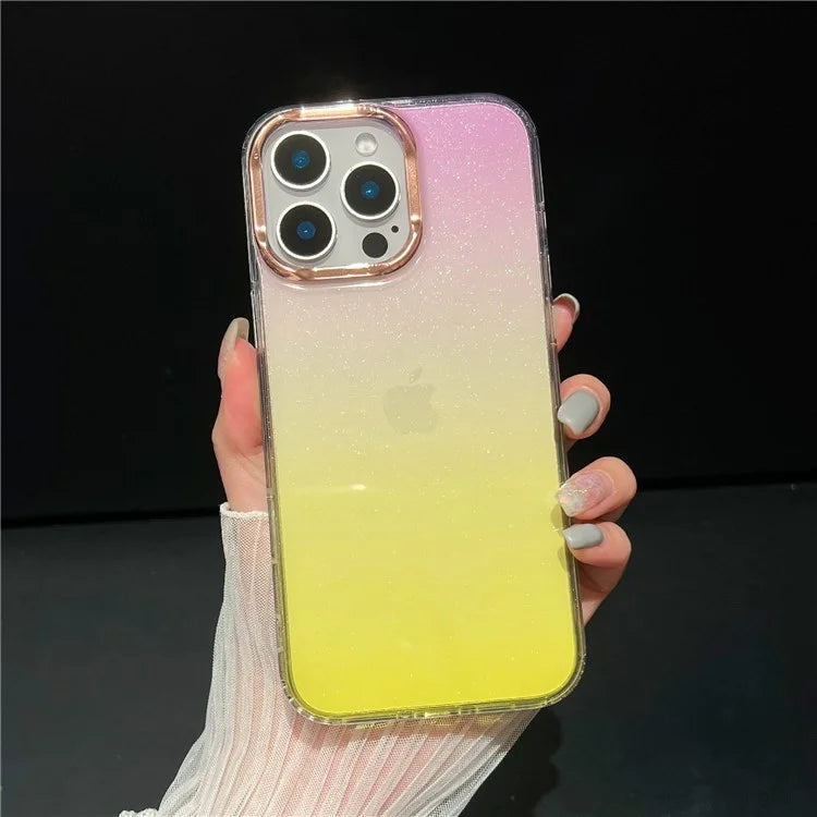 For iPhone 16 Pro Case Dual Color Gradient Soft TPU Phone Case