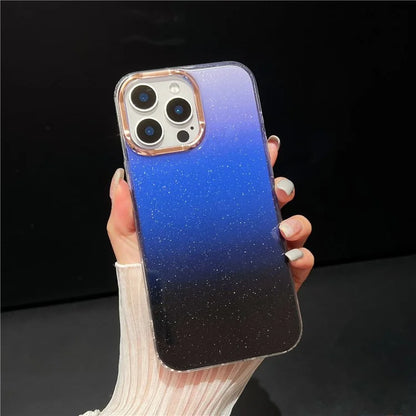 For iPhone 16 Pro Case Dual Color Gradient Soft TPU Phone Case