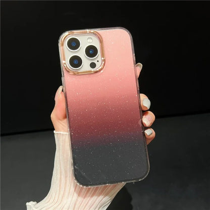 For iPhone 16 Pro Case Dual Color Gradient Soft TPU Phone Case