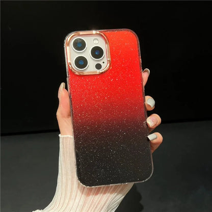 For iPhone 16 Pro Case Dual Color Gradient Soft TPU Phone Case