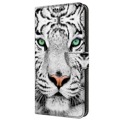 For iPhone 16 Case Pattern Printed Protective Cover TPU+PU Leather Flip Phone Case