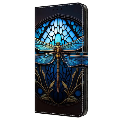 For iPhone 16 Plus Case Pattern Printed Protective Cover TPU+PU Leather Flip Phone Case