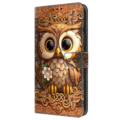 For iPhone 16 Plus Case Pattern Printed Protective Cover TPU+PU Leather Flip Phone Case
