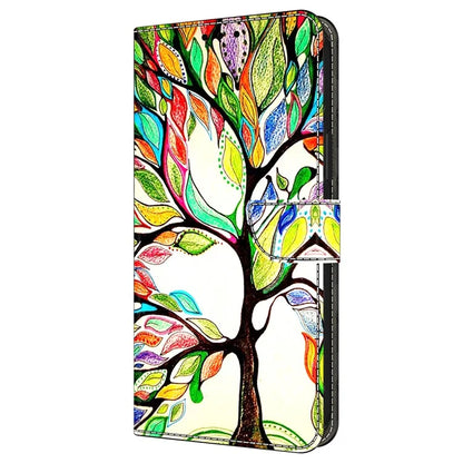 For iPhone 16 Plus Case Pattern Printed Protective Cover TPU+PU Leather Flip Phone Case
