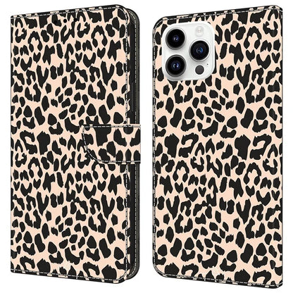 For iPhone 16 Pro Case Pattern Printed Protective Cover TPU+PU Leather Flip Phone Case