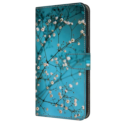 For iPhone 16 Pro Case Pattern Printed Protective Cover TPU+PU Leather Flip Phone Case