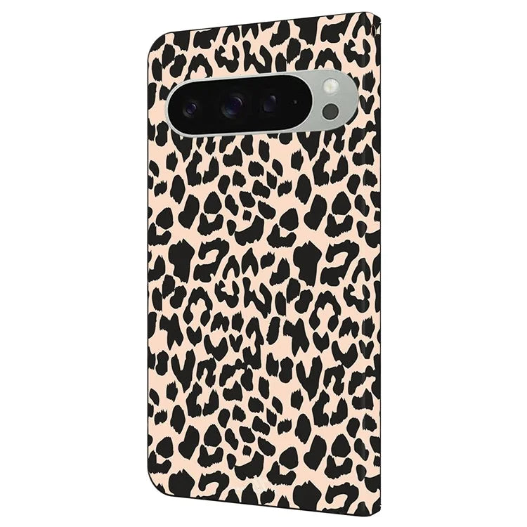 For Google Pixel 9 / Google Pixel 9 Pro Case Pattern Printed Protective Cover TPU+PU Leather Flip Phone Case