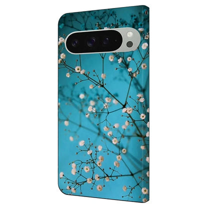For Google Pixel 9 Pro XL Case Pattern Printed Protective Cover TPU+PU Leather Flip Phone Case
