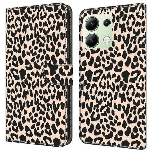 For Xiaomi Redmi Note 13 4G Case Pattern Printed Protective Cover TPU+PU Leather Flip Phone Case