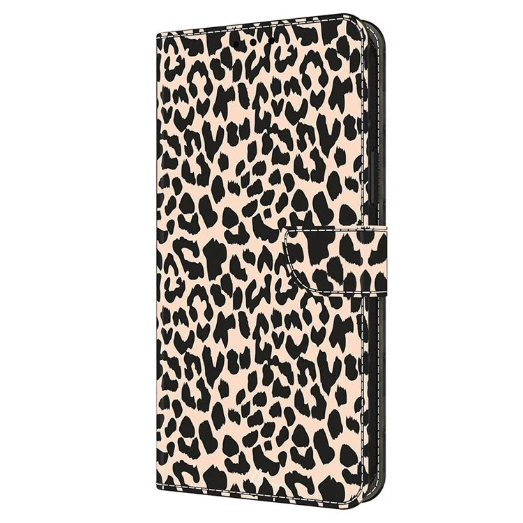 For Xiaomi Redmi Note 13 4G Case Pattern Printed Protective Cover TPU+PU Leather Flip Phone Case