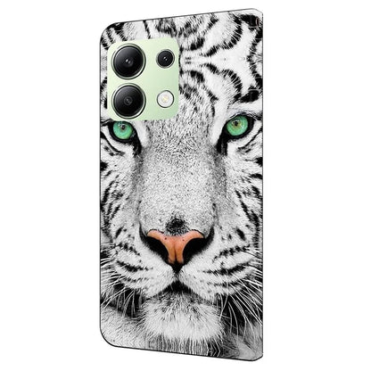 For Xiaomi Redmi Note 13 4G Case Pattern Printed Protective Cover TPU+PU Leather Flip Phone Case