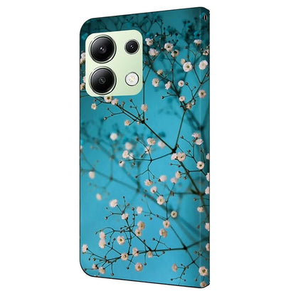 For Xiaomi Redmi Note 13 4G Case Pattern Printed Protective Cover TPU+PU Leather Flip Phone Case