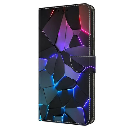 For Xiaomi Redmi Note 13 4G Case Pattern Printed Protective Cover TPU+PU Leather Flip Phone Case