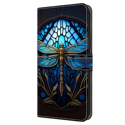For Xiaomi Redmi Note 13 4G Case Pattern Printed Protective Cover TPU+PU Leather Flip Phone Case