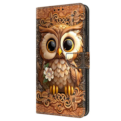 For Xiaomi Redmi Note 13 4G Case Pattern Printed Protective Cover TPU+PU Leather Flip Phone Case